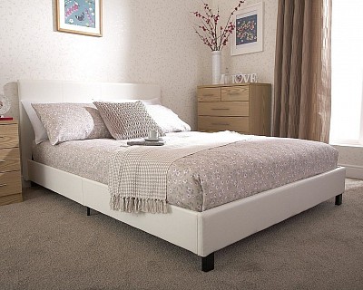 FAUX LEATHER BED FRAMES FROM £109